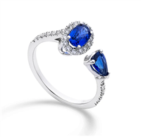 Ringe Golay Dame in Weißgold Zaffiro 1.04 Ct ACLC300DIZB - ACLC300DIZB